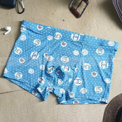THAILAND LOT MEN BOXER ( 3 PCS PACK ) SHORTS GRAPHENE ANTIBACTERIAL ICE SILK UNDERWEAR MAN BOXER SHORTS