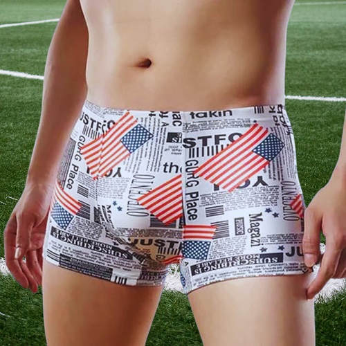 THAILAND LOT MEN BOXER ( 2 PCS PACK ) SHORTS GRAPHENE ANTIBACTERIAL ICE SILK UNDERWEAR MAN BOXER SHORTS