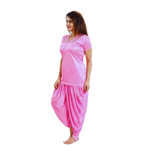 NIGHT DRESS INDIAN DUTI COTTON SOFT COMFORTABLE 2 PART LONG