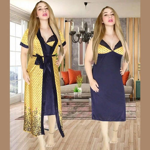 NIGHT DRESS INDIAN COTTON SOFT COMFORTABLE 2 PAR