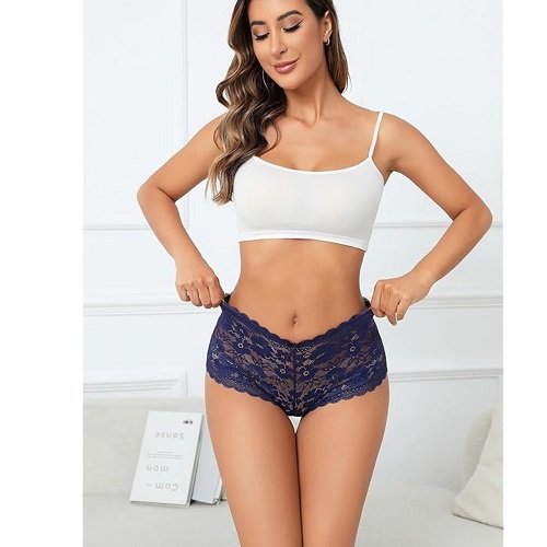 SEXY FULL NET BOXER PANTY FOR WOMEN HIGH WAIST SLEEPWEAR
