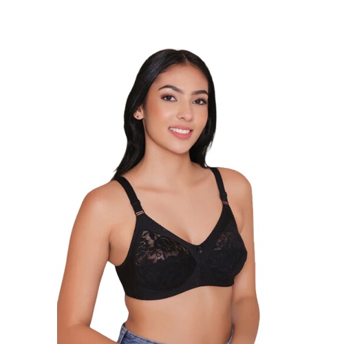 2 PCS EVERYDAY INDIAN NET COTTON BRA FULL COVERAGE