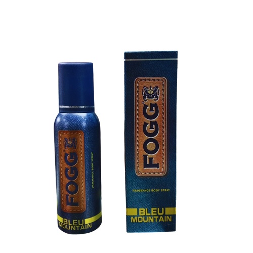 Indian product Body spray Fogg Bleu Mountain used for male female - 120 ml