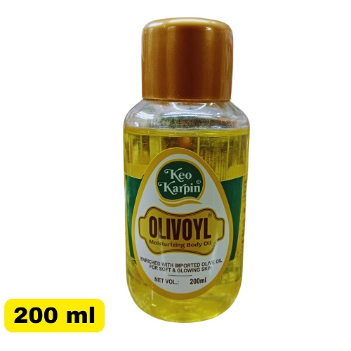 Keo Karpin Olivoyl Non-Sticky Olive Oil | All-Day Moisturisation | Soft & Shiny Skin | 200 ml